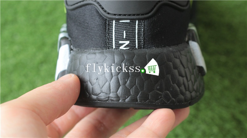 Off White x Adidas NMD R2 Boost Black BA7787